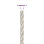Voir la diapositive 6 : VIDAXL Corde de travail Blanc 8 mm 50 m polypropylene