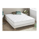 FINLANDEK Ensemble HYVYYS matelas + sommier 140 x 190 - Confort equilibre - 550 ressorts - 23 cm - FINLANDEK