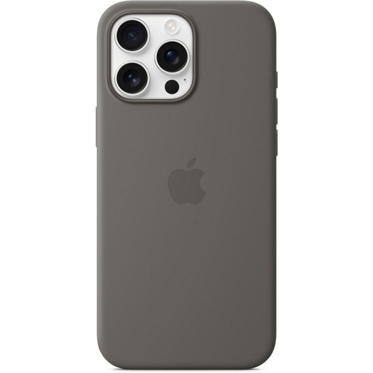 APPLE Coque iPhone 16 Pro Max Gris sidéral MagSafe silic