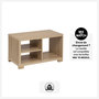 Voir la diapositive 4 : FIVE Table basse en bois BIVOAK - Beige