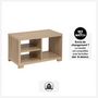 Voir la diapositive 4 : FIVE Table basse en bois BIVOAK - Beige
