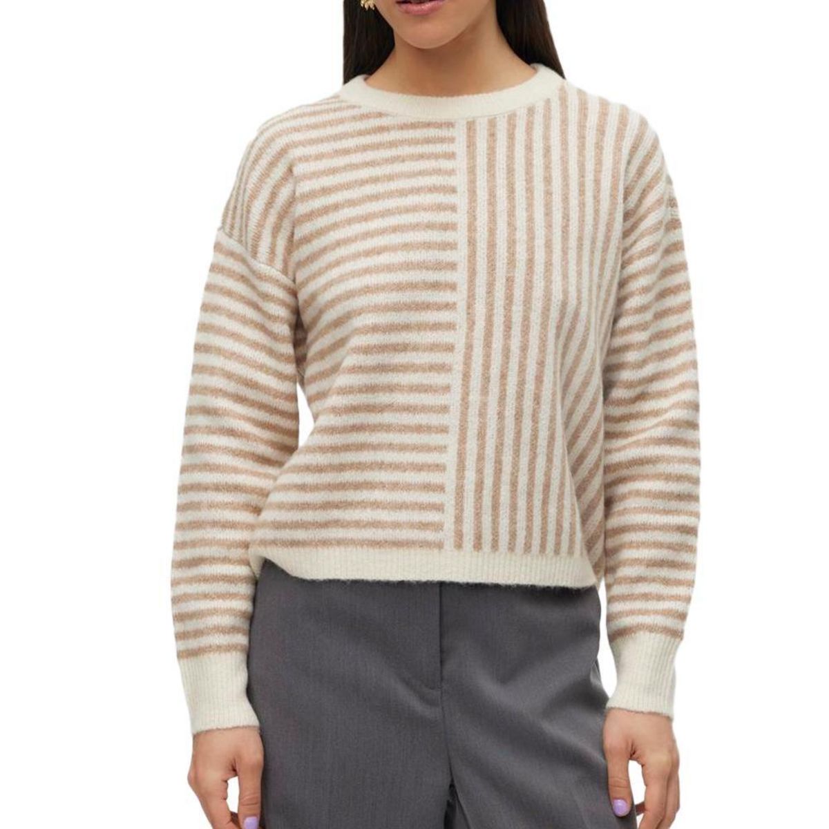 Vero Moda Pull Beige/ Femme Vero Moda Ranus