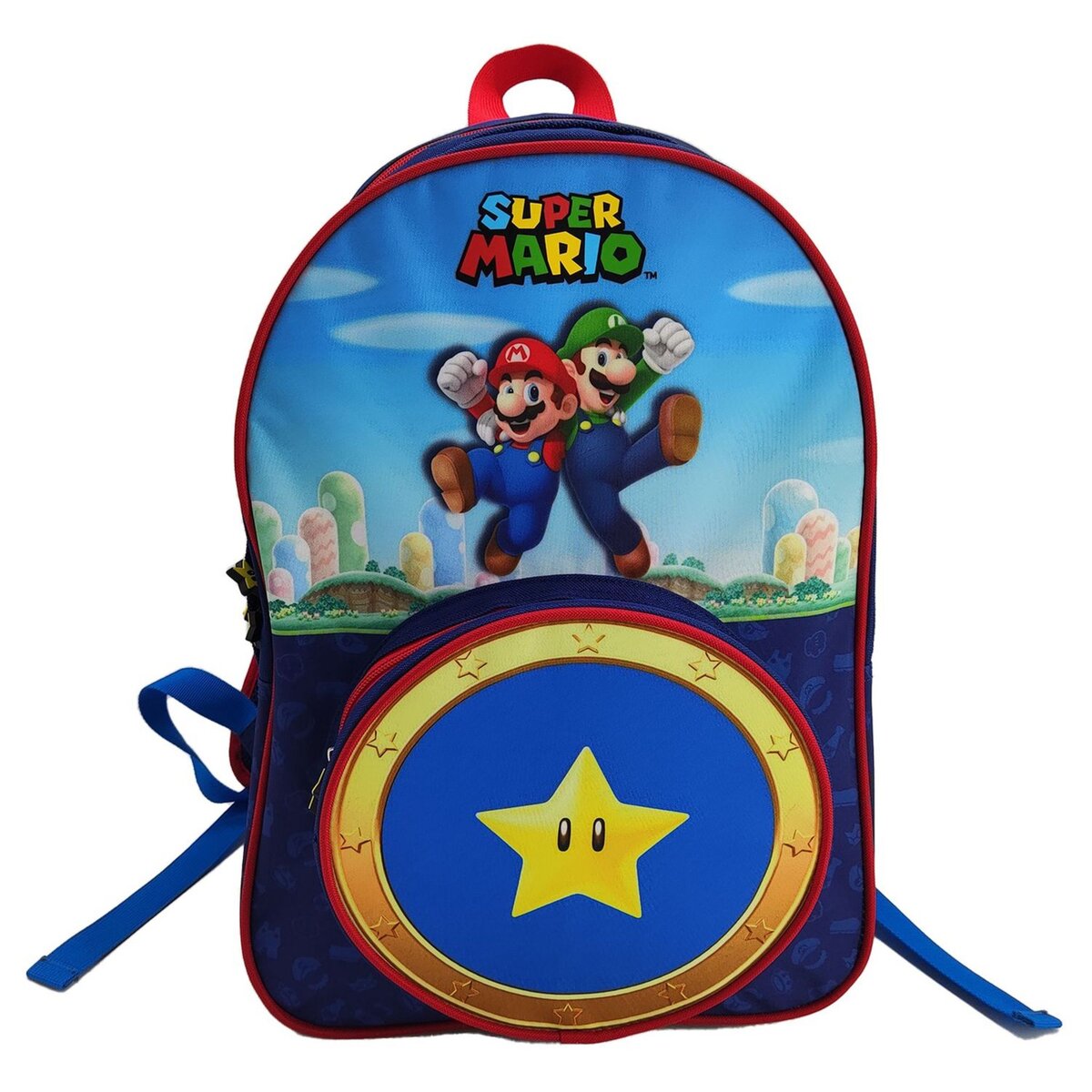 NINTENDO Sac dos 2 compartiments bleu SUPER MARIO