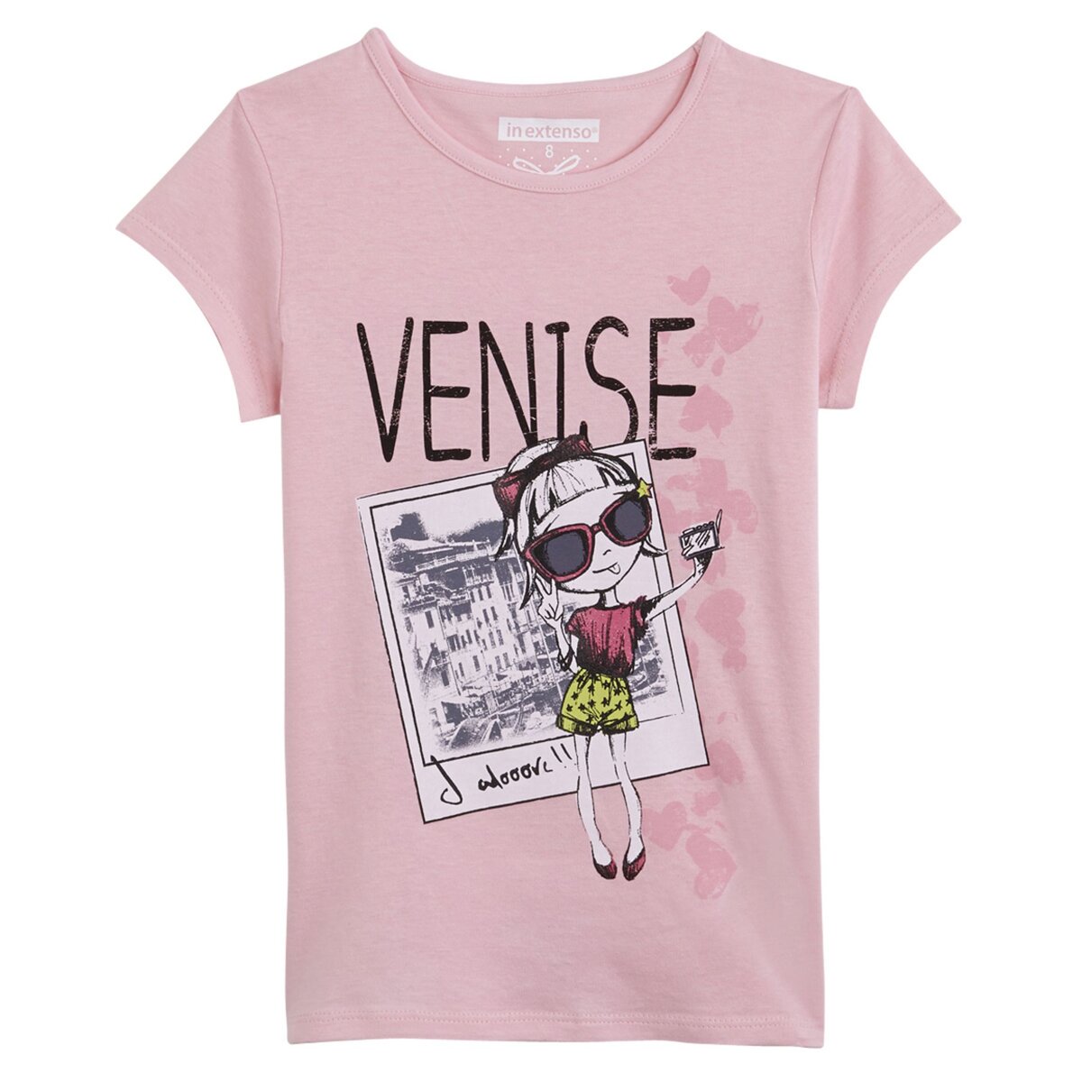 IN EXTENSO Tee-shirt manches courtes Venise fille