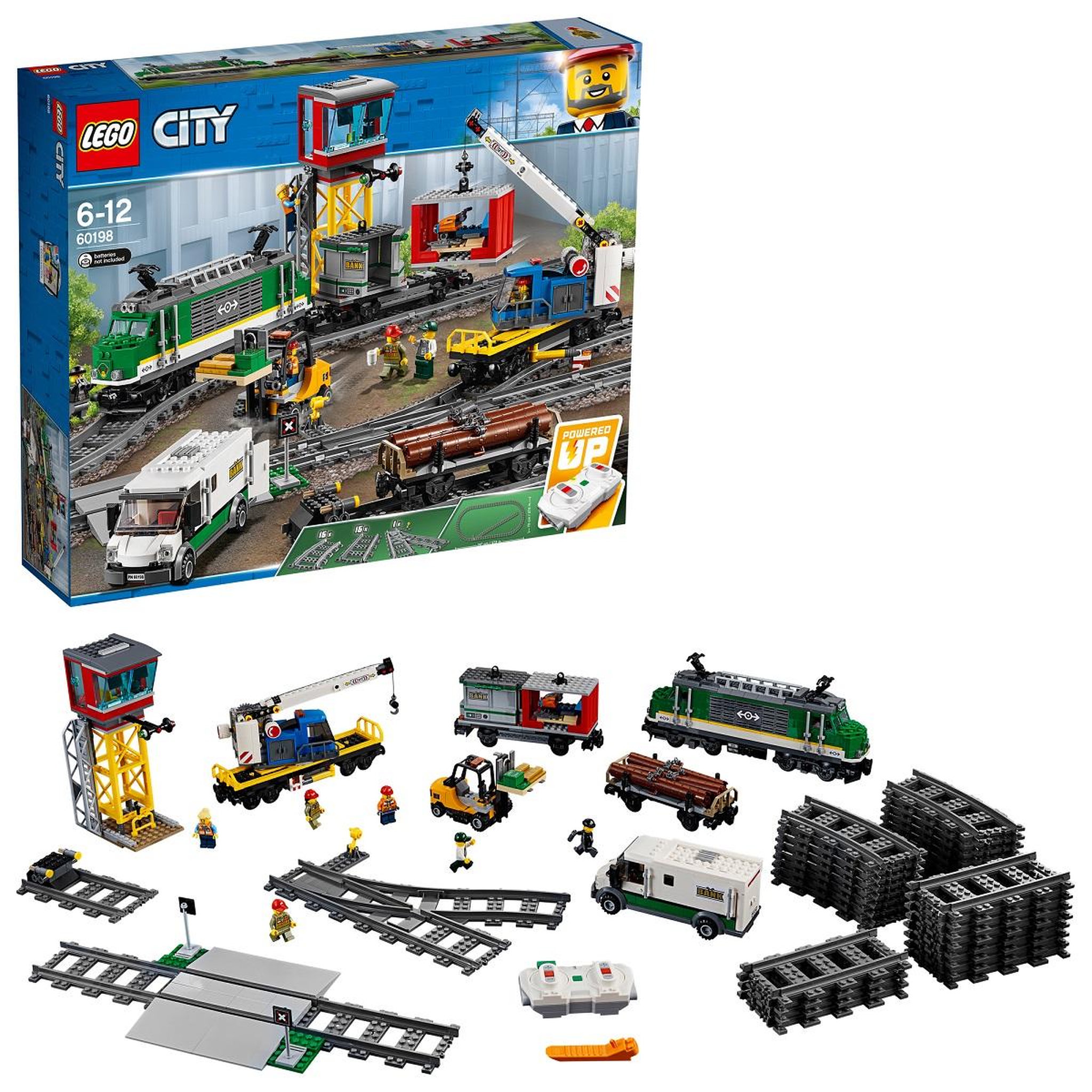 Voir la diapositive 6 : LEGO City 60198 - Le train de marchandises télécommandé