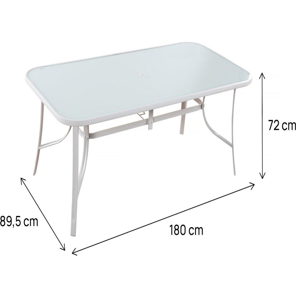 Habitat et Jardin Table de jardin  Cordoba  - Phoenix - 8 places - Blanc