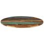 Voir la diapositive 3 : VIDAXL Dessus de table rond 80 cm 15-16 mm Bois de recuperation