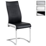 IDIMEX Lot de 4 chaises de salle à manger LOANO. Coloris disponibles : Gris, Blanc, Bicolore