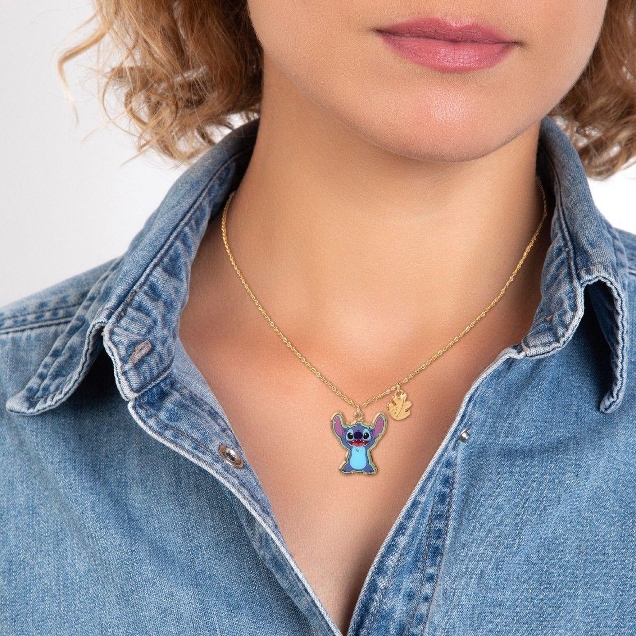 Voir la diapositive 1 : SC CRYSTAL Collier Disney - Stitch