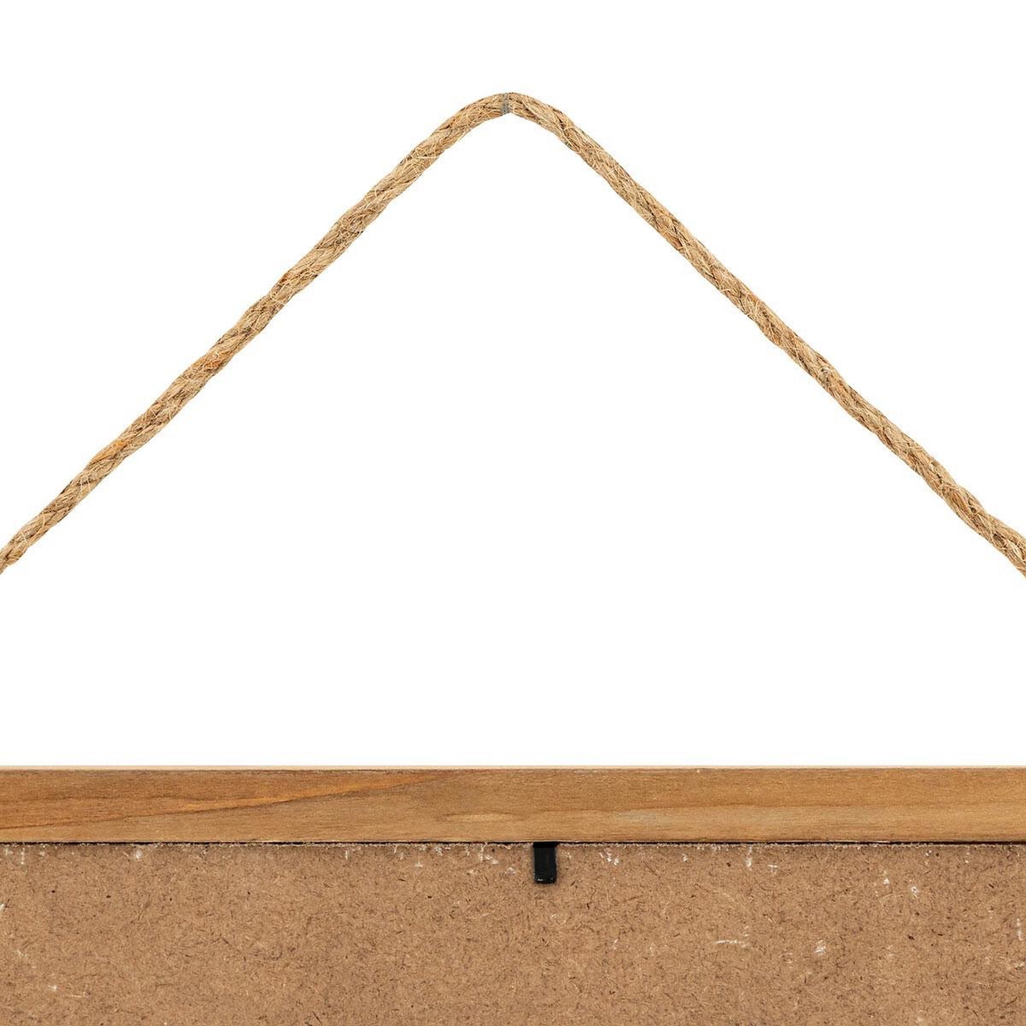 Voir la diapositive 3 : ATMOSPHERA Pancarte murale déco  yona  38cm naturel