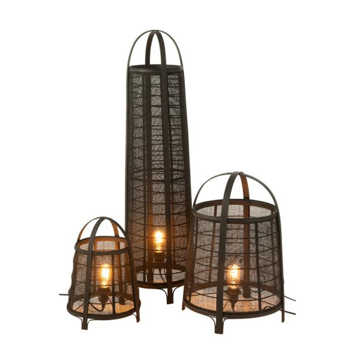 Paris Prix Lampe à Poser en Bambou  Rya  52cm Noir