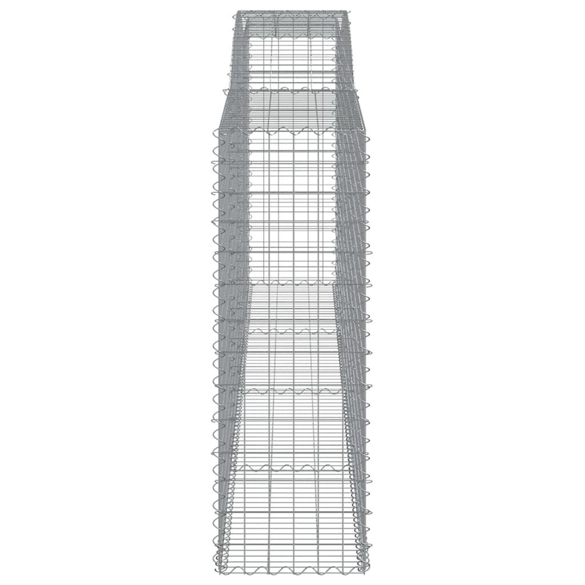 Voir la diapositive 5 : VIDAXL Paniers a gabions arques 25 pcs 400x50x140/160 cm Fer galvanise