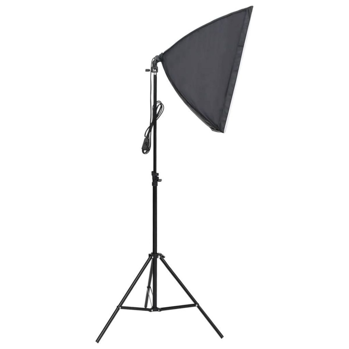 VIDAXL Kit de studio photo avec boîte a lumiere et toile de fond