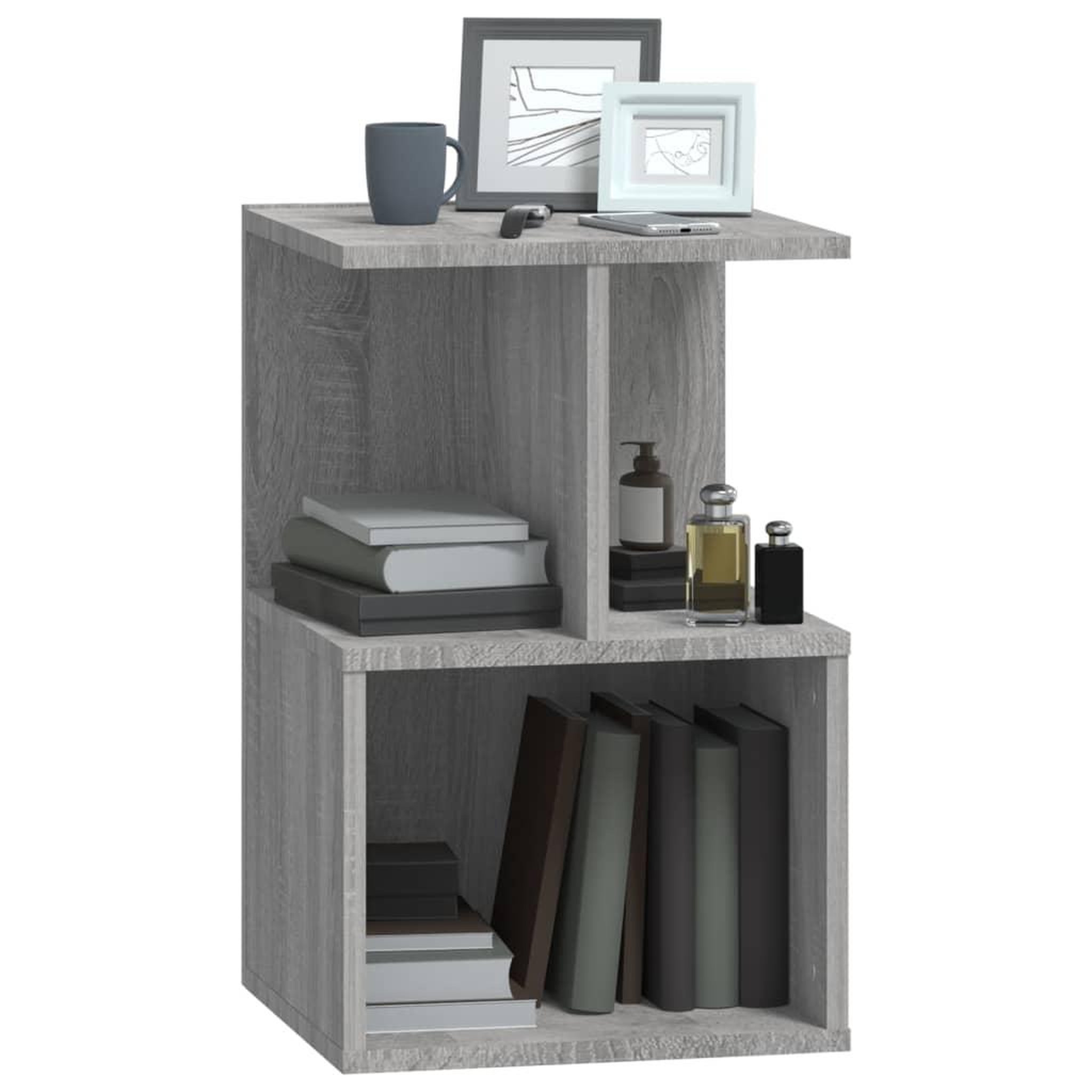 Voir la diapositive 4 : VIDAXL Table de chevet Sonoma gris 35x35x55 cm Bois d'ingenierie