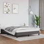Voir la diapositive 2 : VIDAXL Cadre de lit sans matelas gris 140x190 cm similicuir