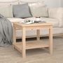 Voir la diapositive 3 : VIDAXL Table basse 50x50x45 cm Bois massif de pin