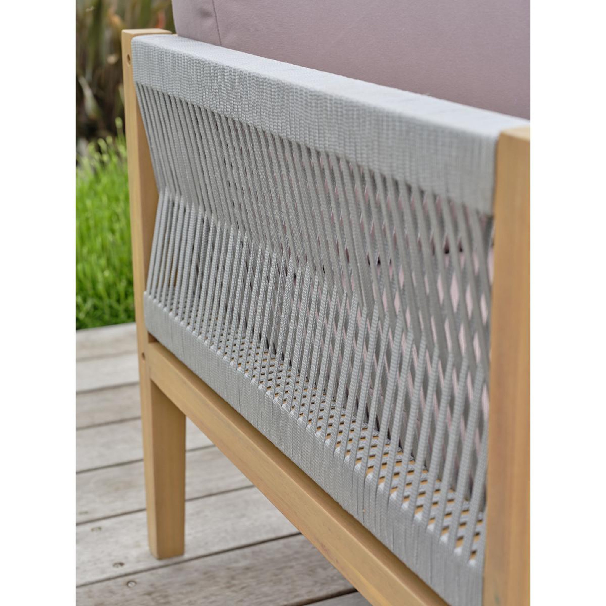 Voir la diapositive 6 : Paris Prix Salon de jardin 5 places en bois  jorda  123cm naturel