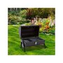Voir la diapositive 2 : Habitat et Jardin Barbecue charbon de bois portable  Captain  - 42 x 27 x 43 cm - Noir