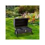 Voir la diapositive 2 : Habitat et Jardin Barbecue charbon de bois portable  Captain  - 42 x 27 x 43 cm - Noir