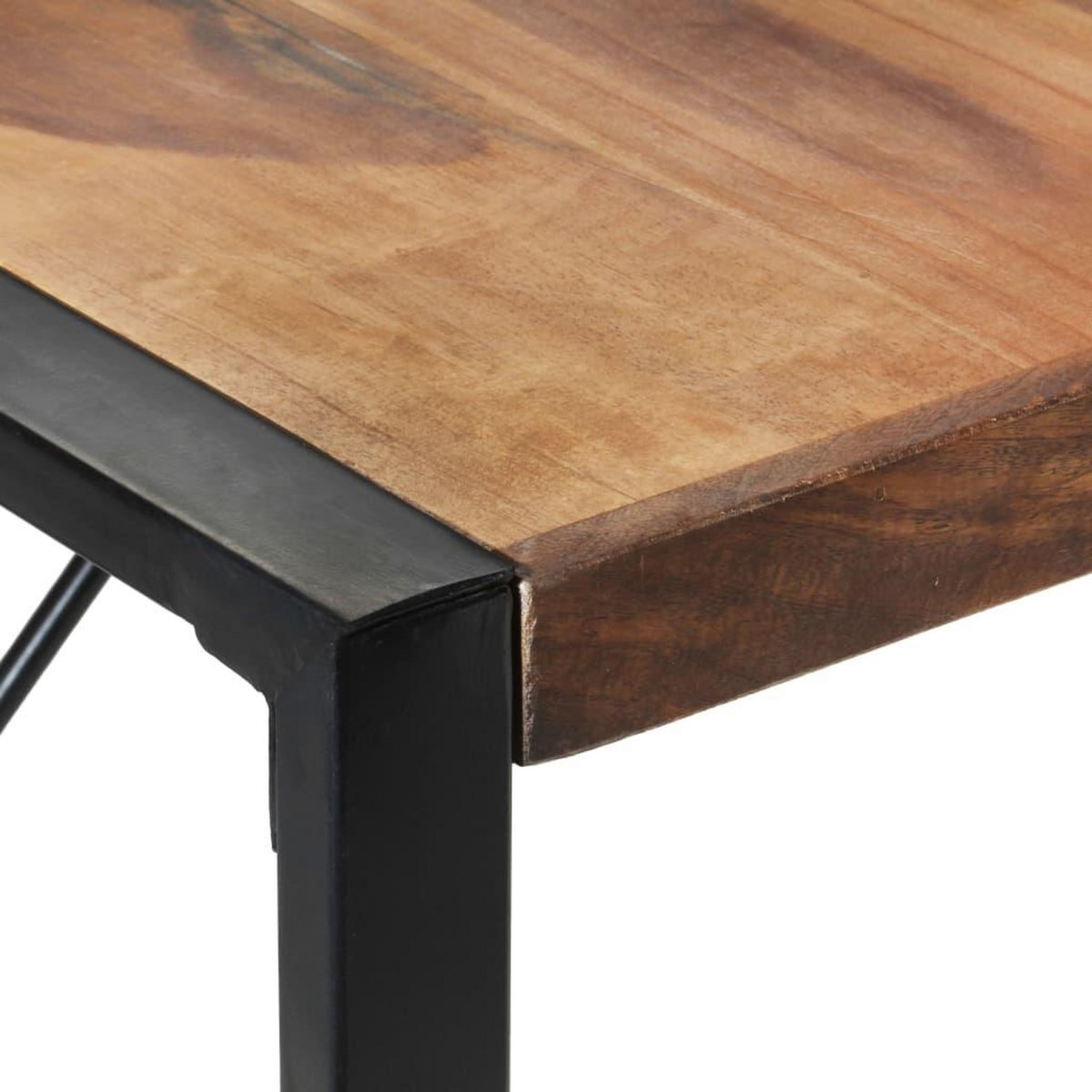 VIDAXL Table a manger 140x140x75 cm bois massif