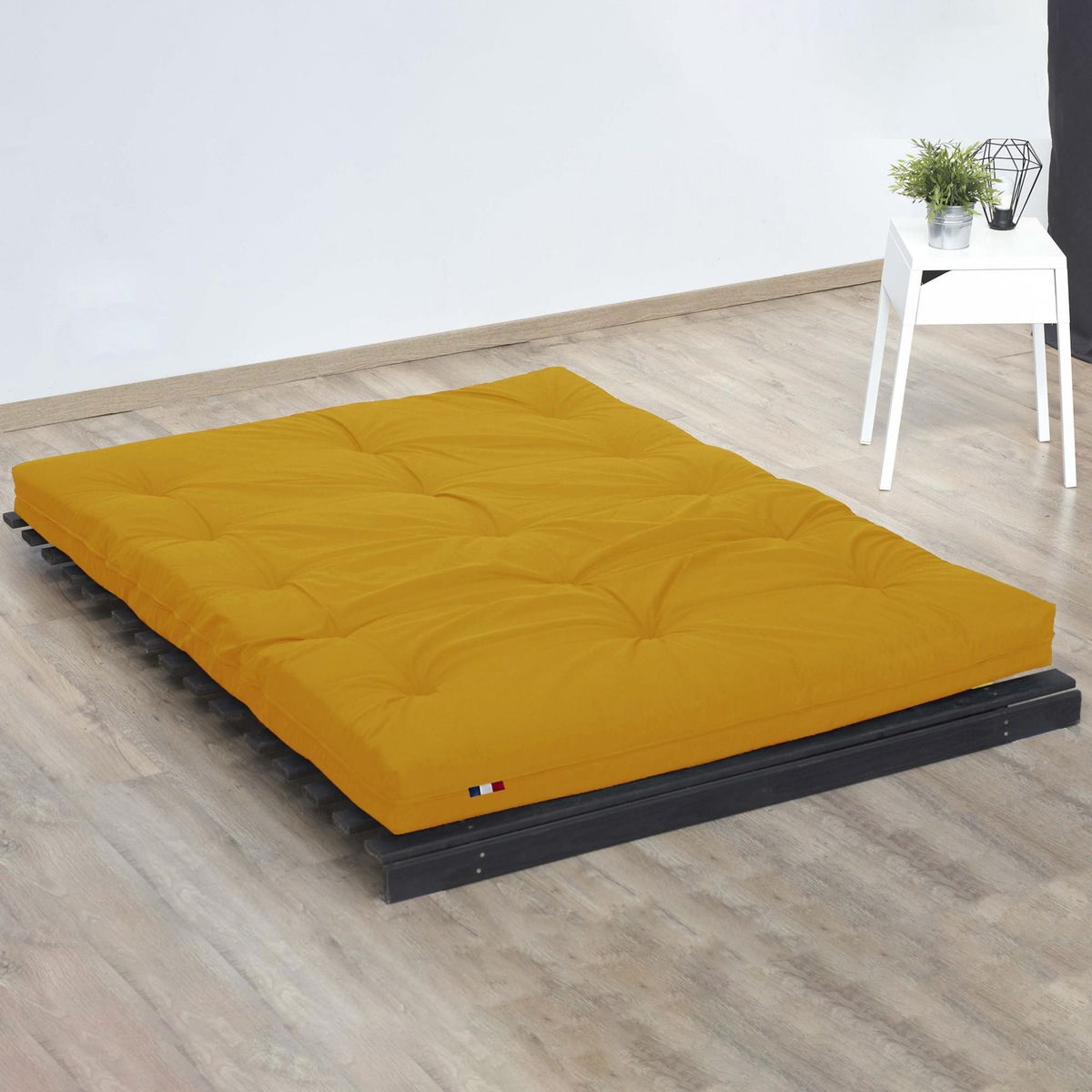 IDLITERIE Matelas futon coton et fibres recyclés, fabriqué en France