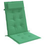 Voir la diapositive 5 : VIDAXL Coussins de chaise a dossier haut lot de 6 vert tissu oxford