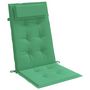 Voir la diapositive 5 : VIDAXL Coussins de chaise a dossier haut lot de 6 vert tissu oxford