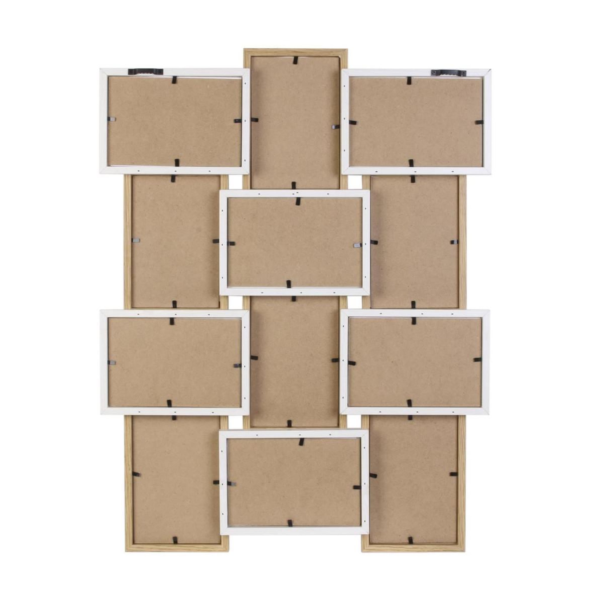 Voir la diapositive 2 : The Home Deco Factory Pêle-mêle 12 photos  polk  58cm naturel & blanc
