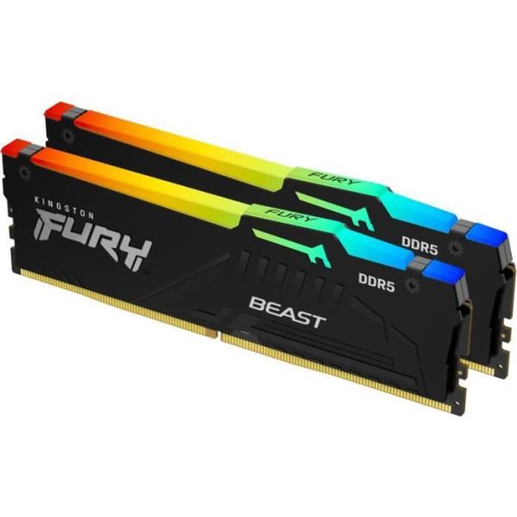 Kingston Mémoire DDR5 - KINGSTON - FURY Beast RGB EXPO - 32 Go (2 x 16 Go) - 6000 Mhz - CL36