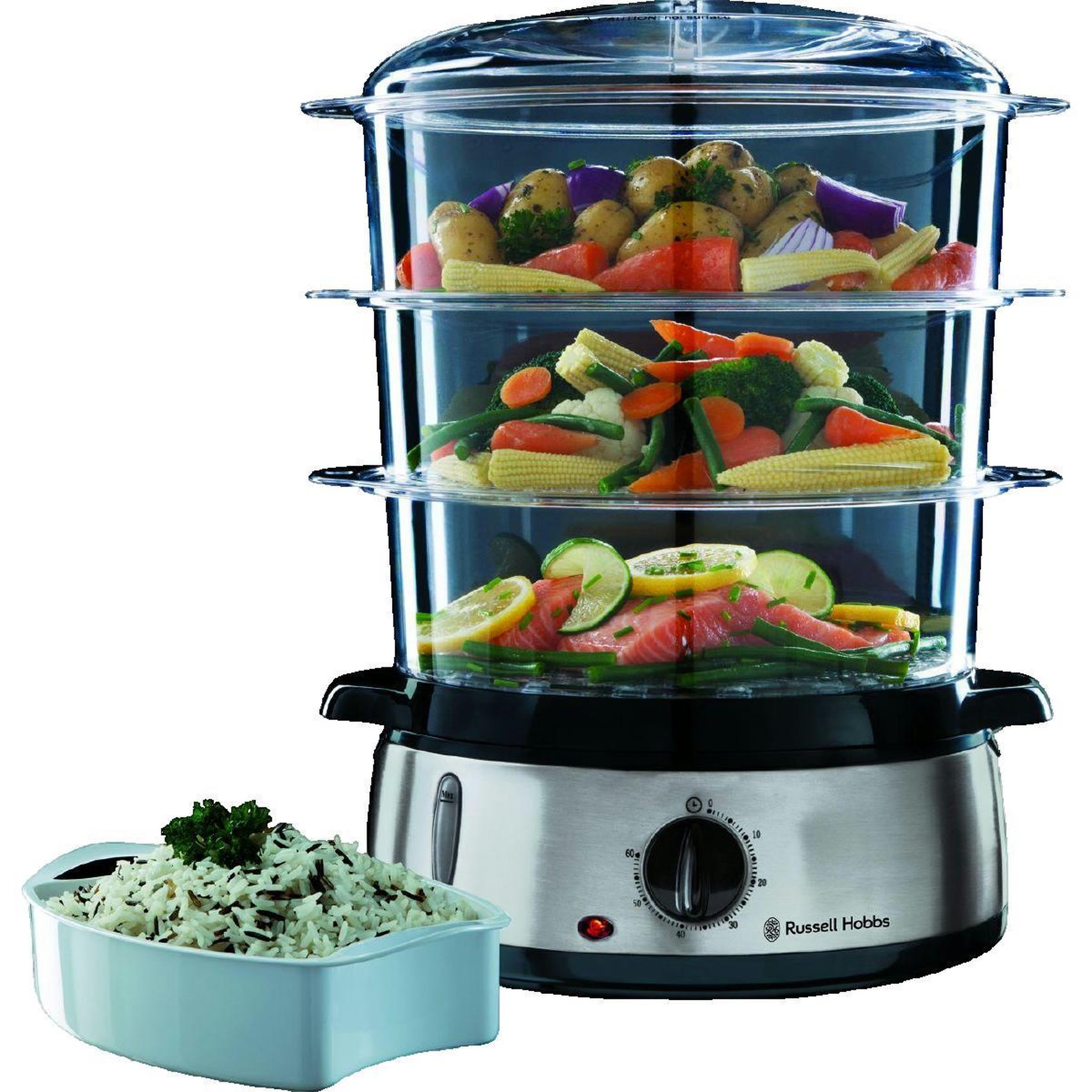 RUSSELL Cuiseur vapeur Russell Hobbs 19270-56 Noir et Argent 9 litres
