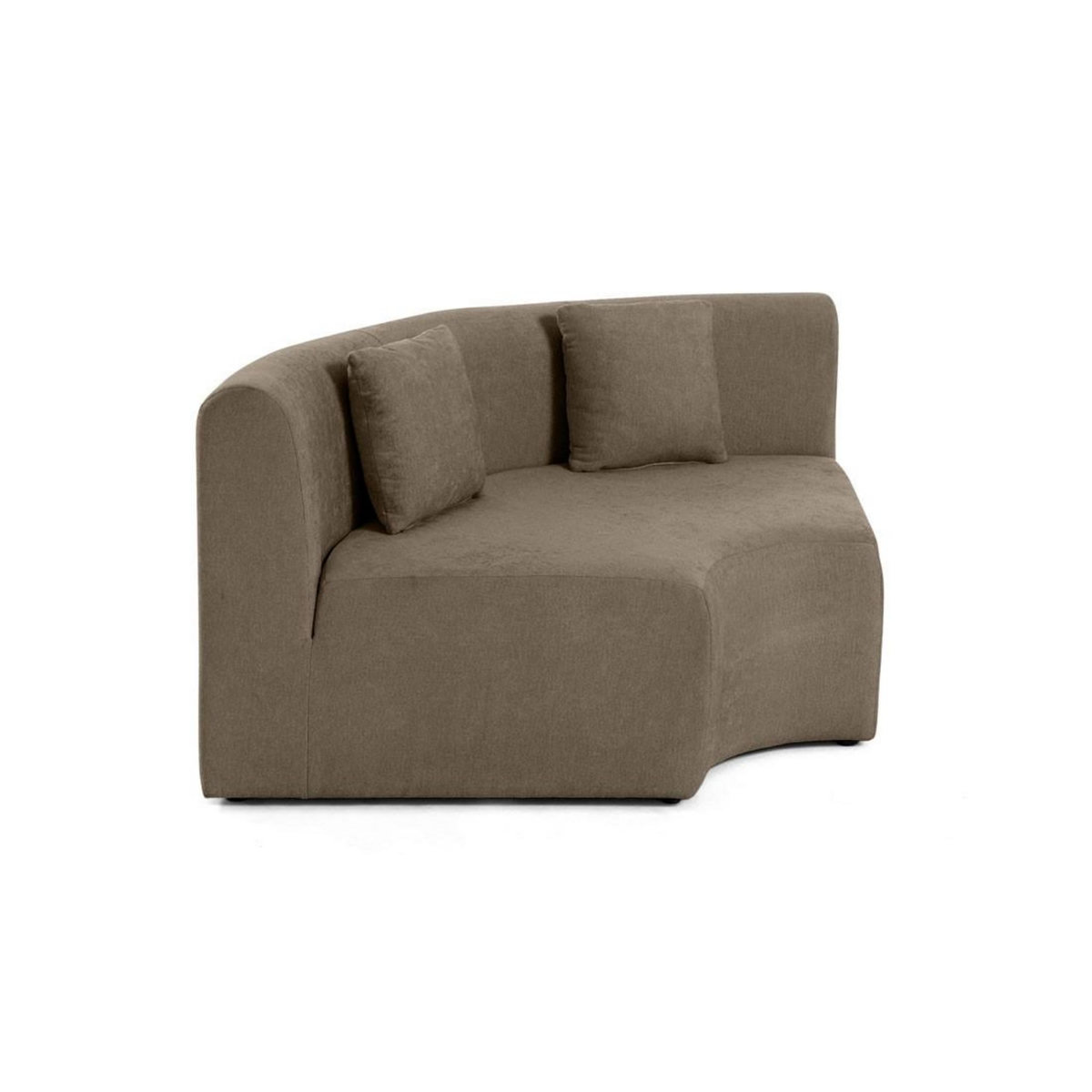 LISA DESIGN Ikare - module d'assise d'angle réversible - en tissu