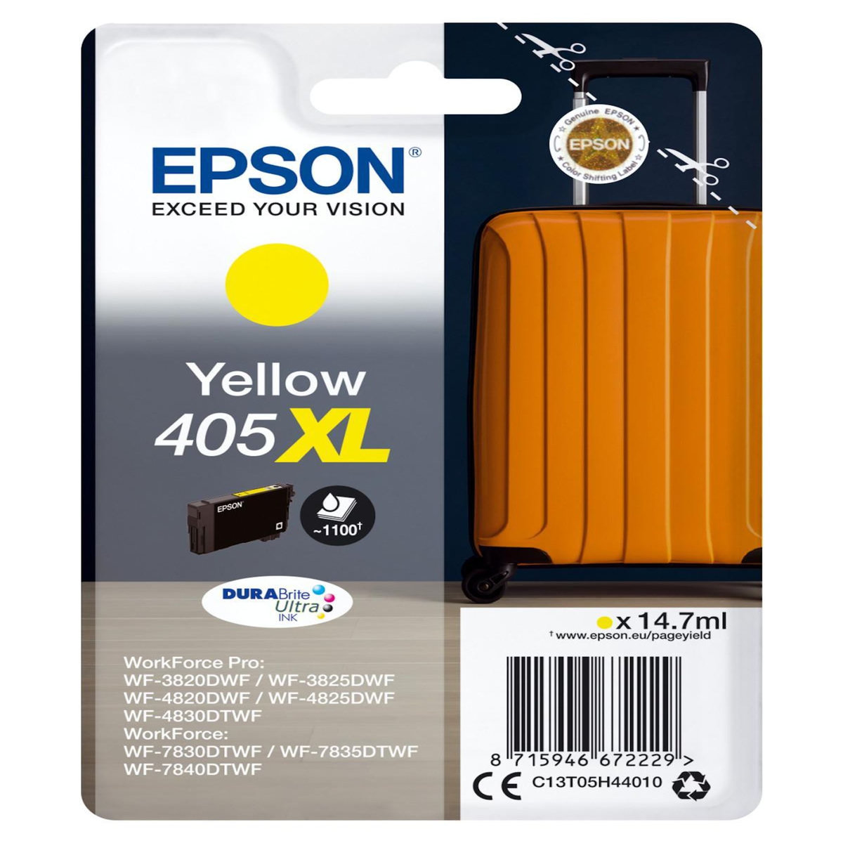 Epson Cartouche d encre Epson Valise 405 XL Jaune