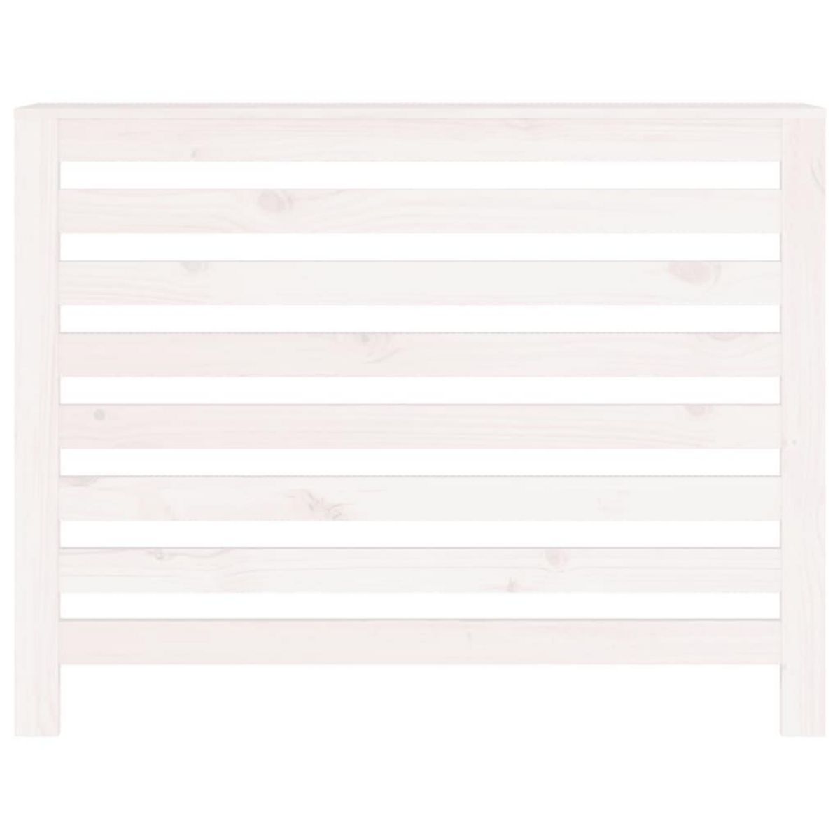 VIDAXL Cache-radiateur Blanc 108,5x19x84 cm Bois massif de pin