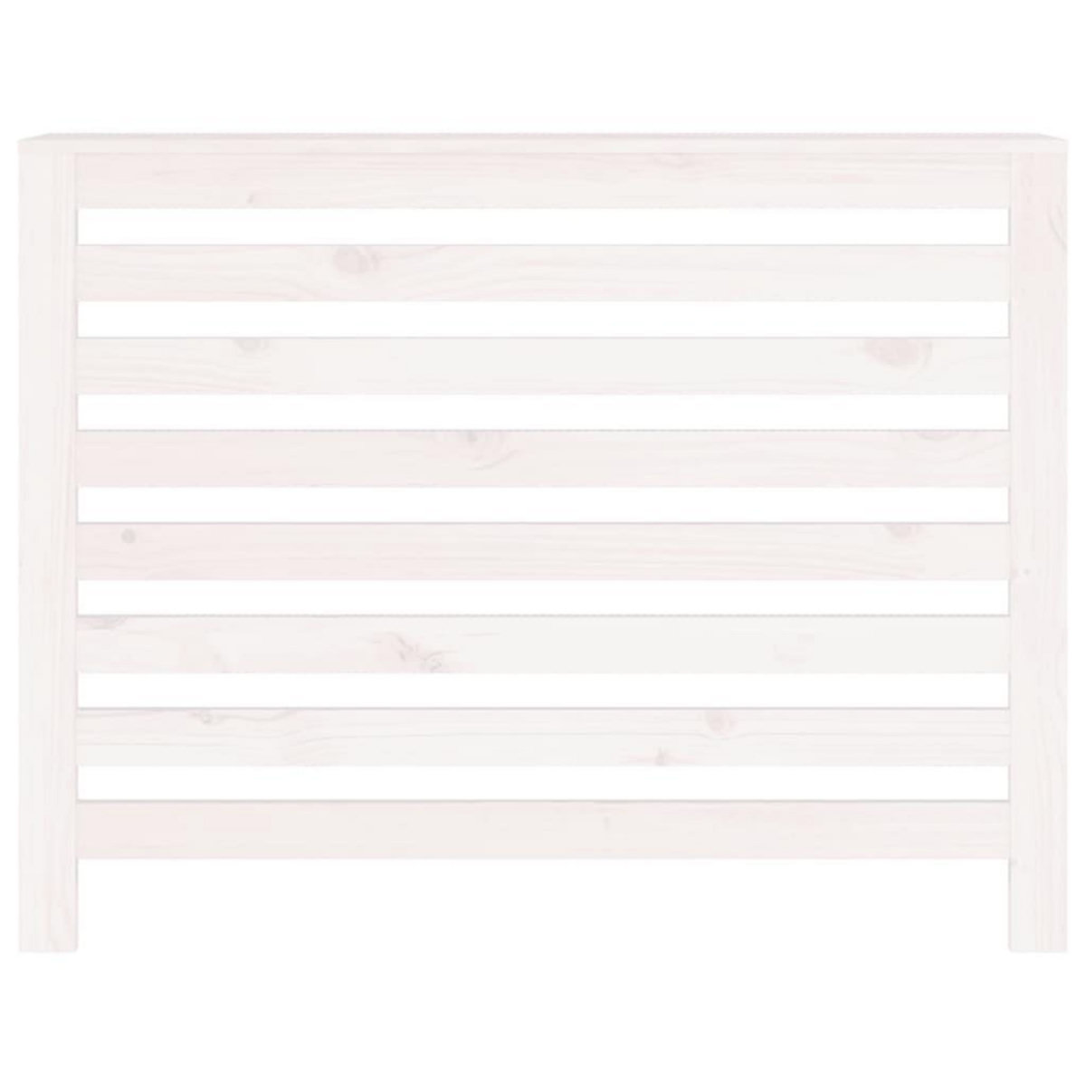 VIDAXL Cache-radiateur Blanc 108,5x19x84 cm Bois massif de pin