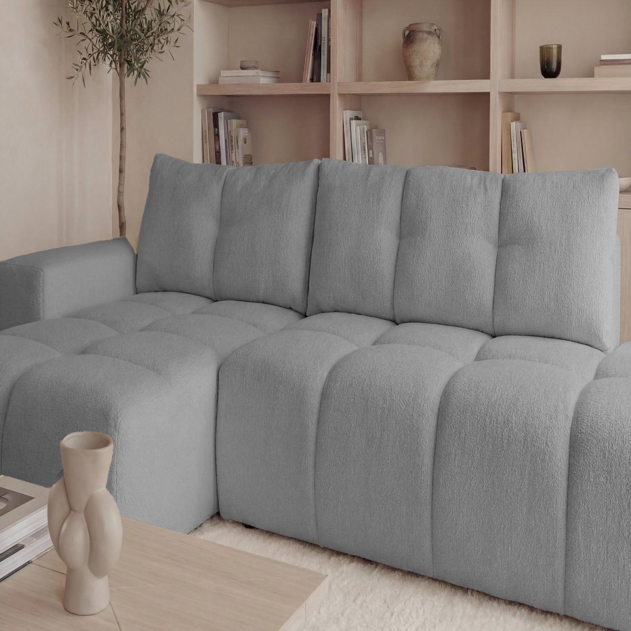 Voir la diapositive 4 : CASANOVA PARIS Constance - canapé d'angle tissu chenille