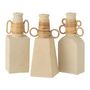 Voir la diapositive 3 : Paris Prix Vase Déco Anneaux Ronds  Céline  29cm Beige
