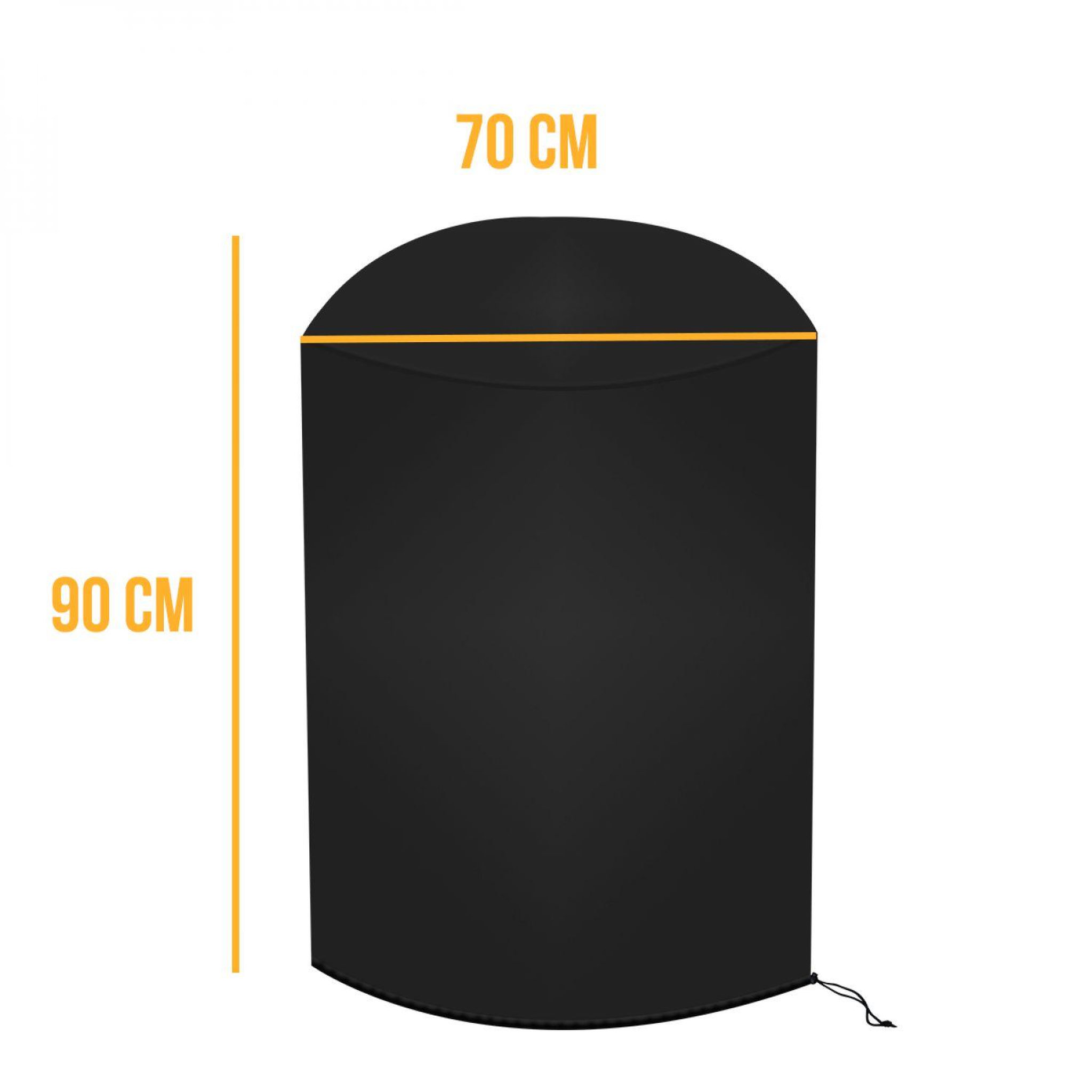 Voir la diapositive 2 : LINXOR Bâche de protection pour barbecue imperméable, anti UV - 70 x 90 cm - Noir