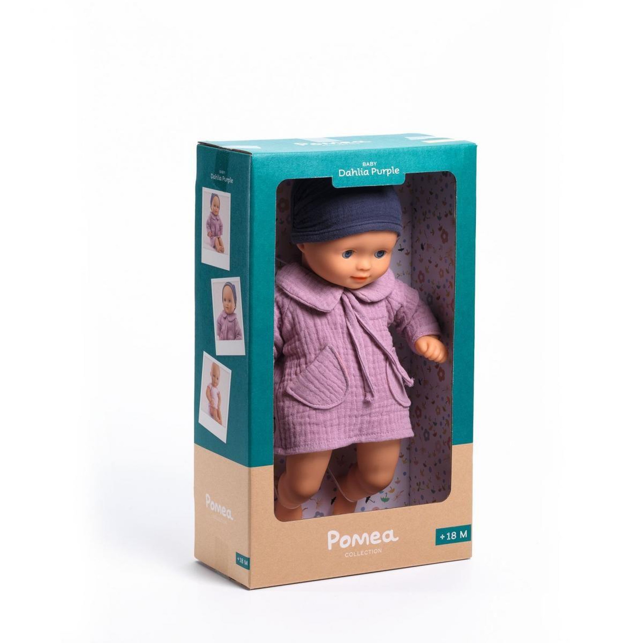 Voir la diapositive 3 : Djeco Poupee baby dalhia purple pomea