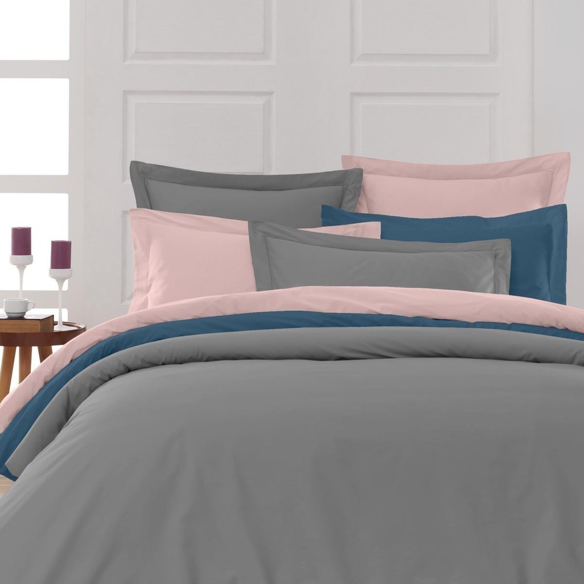 Voir la diapositive 5 : Sensei Maison Drap plat en percale de coton SOFT PERCALE