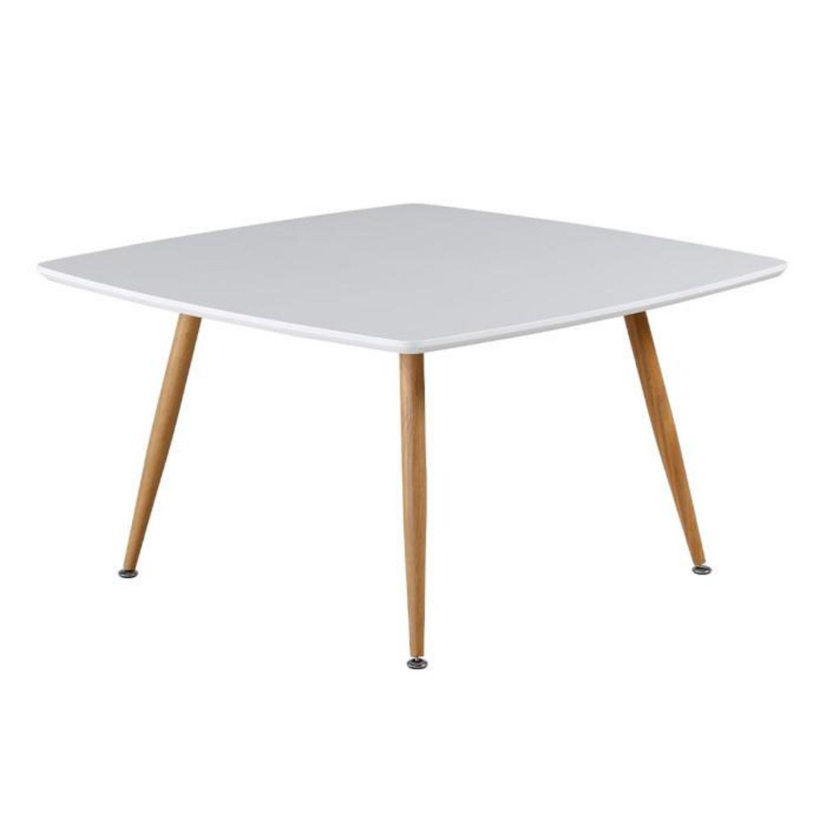Paris Prix Table Basse Design  Plaza  80cm Blanc & Naturel