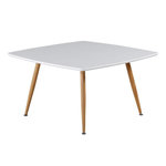 Paris Prix Table Basse Design  Plaza  80cm Blanc & Naturel