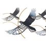 Voir la diapositive 2 : Paris Prix Décoration Murale Encadrée en Métal  Oiseaux  91cm Multicolore