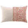 Voir la diapositive 1 : Paris Prix Coussin Déco Imprimé  Isalina  40x60cm Terracotta