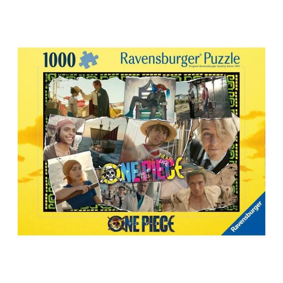 RAVENSBURGER Puzzle 1000 pieces A la recherche de One piece, des 14 ans, Puzzle de qualité supérieure, One Piece, 12001500, Ravensburger