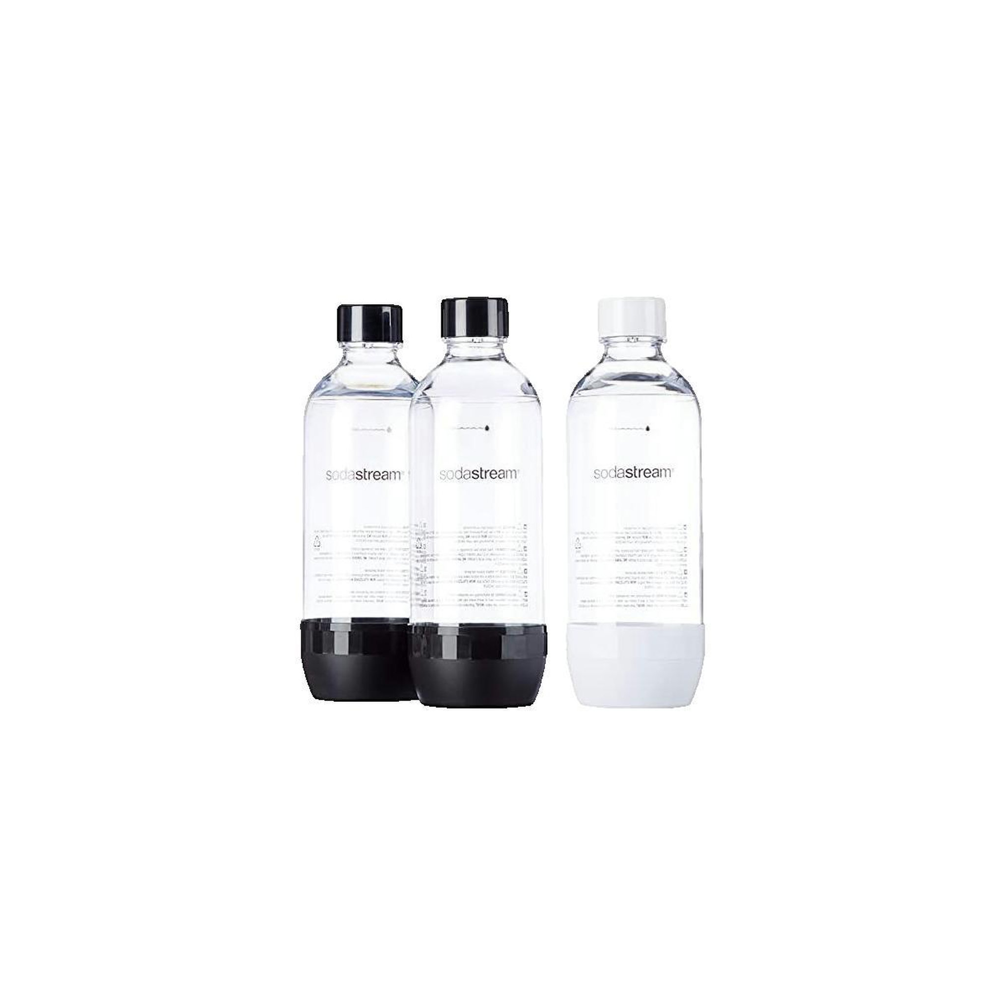 Voir la diapositive 2 : SODASTREAM Ensemble trois bouteilles SodaStream 1 litre bouchon hermétique