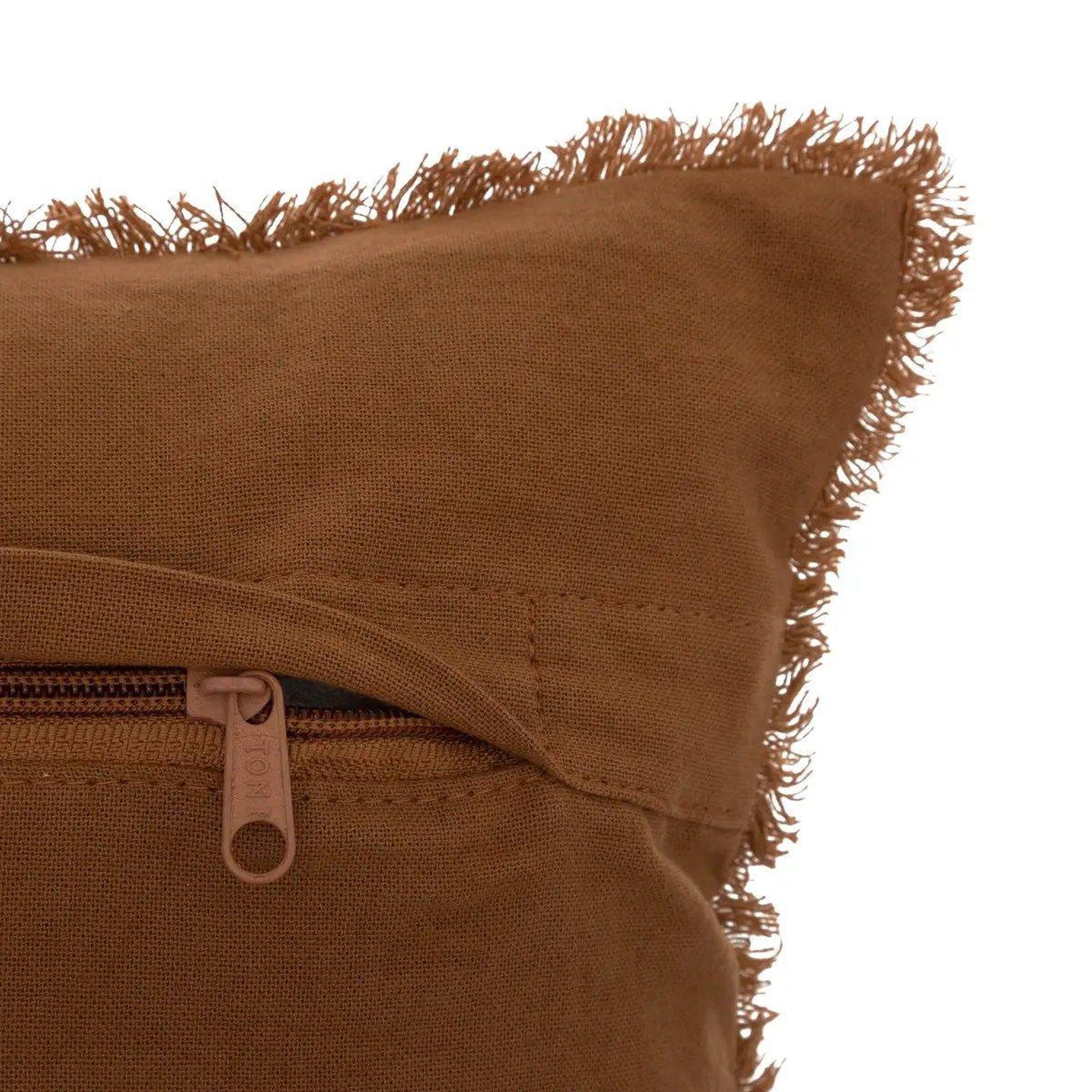 Voir la diapositive 3 : ATMOSPHERA Coussin nid d'abeille  widdy  45x45cm terracotta