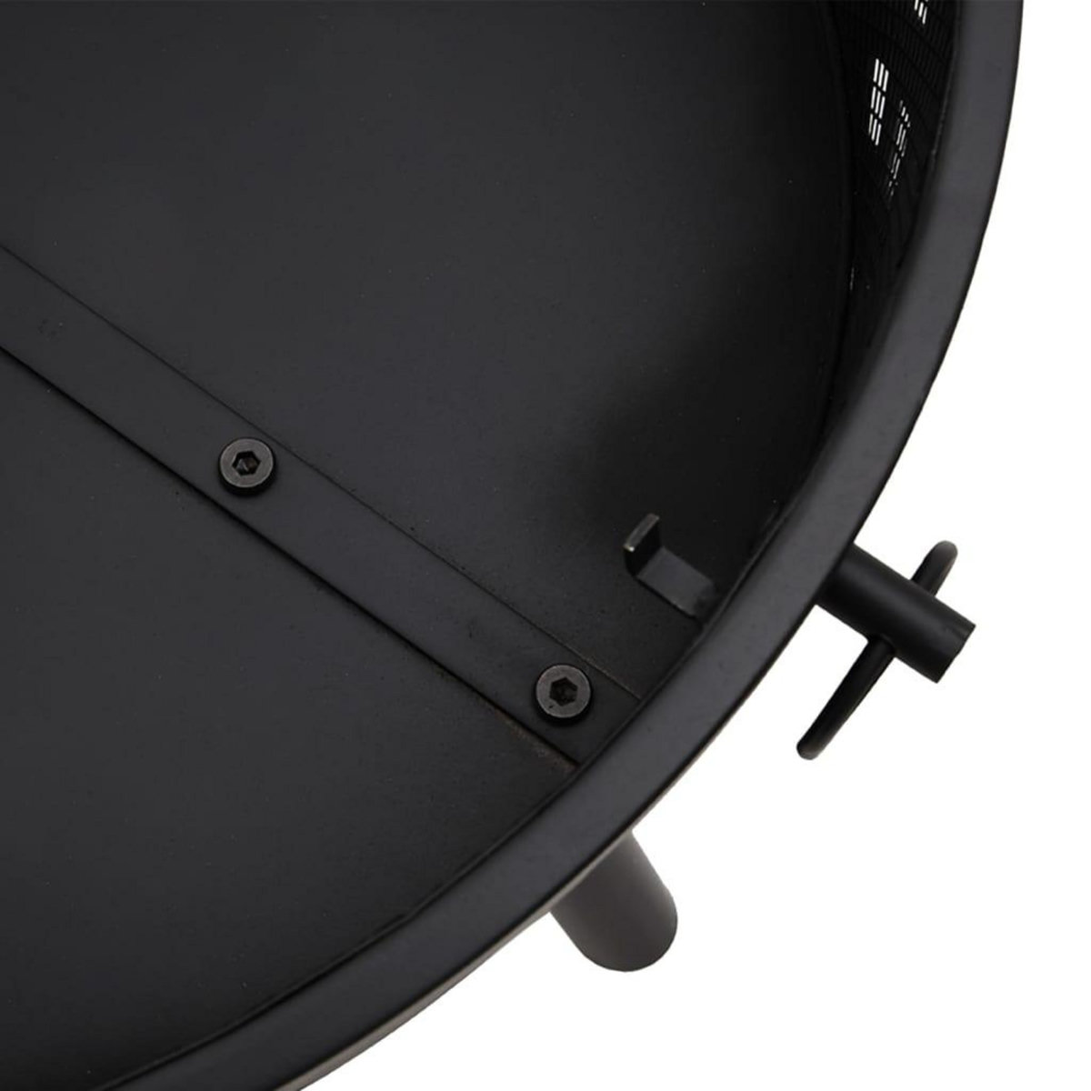 VIDAXL Foyer avec tisonnier 58 cm XXL acier