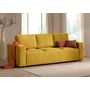 Voir la diapositive 2 : LISA DESIGN Livy - canapé droit convertible - avec coffre - en velours côtelé - 3 places