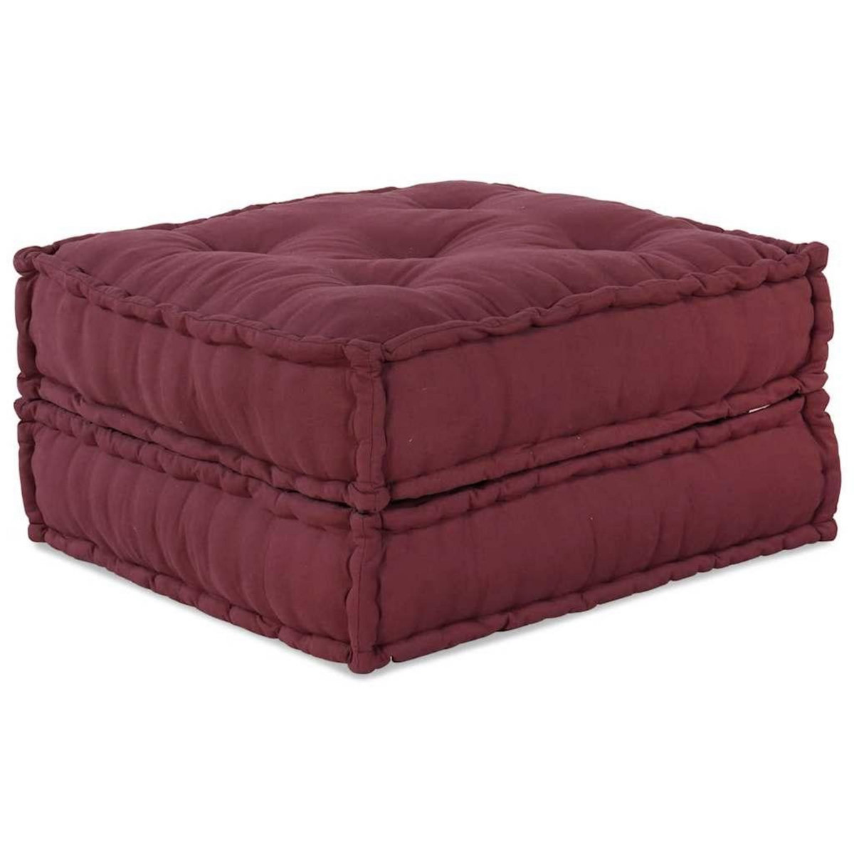 VIDAXL Pouf modulaire marron 70x70x36 tissu