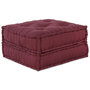 Voir la diapositive 1 : VIDAXL Pouf modulaire marron 70x70x36 tissu